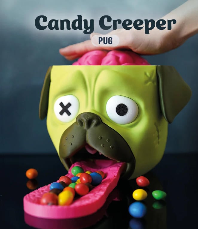 Candy Creeper Pug - Candy Dispenser🧟‍♀️🐶