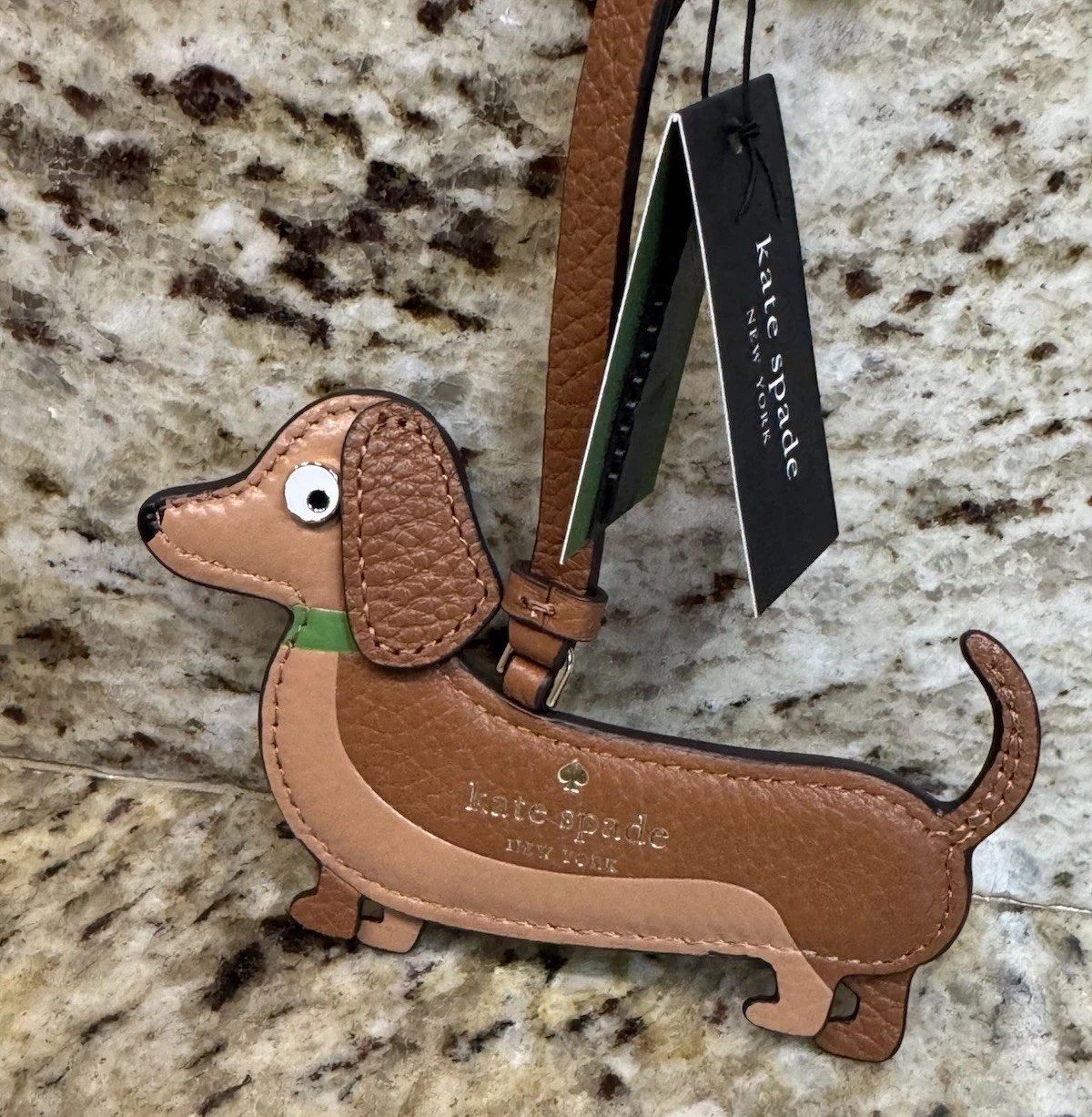 Dachshund Brown Leather Bag Accessory