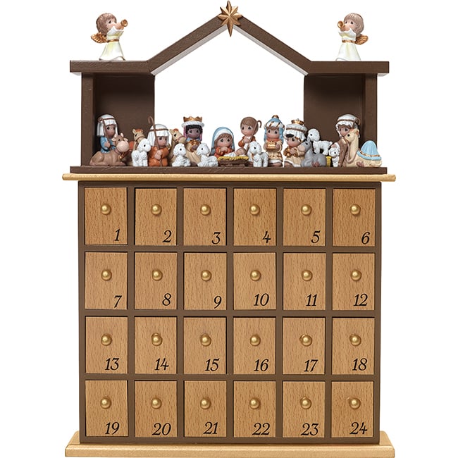 🔥LAST DAY 65% OFF- ✝️Precious Moments, Nativity Advent Calendar