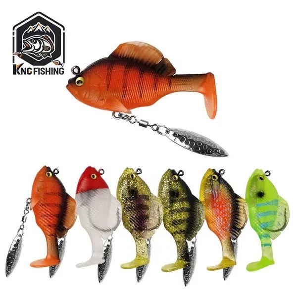 🏆#1 Best Seller ⏰6Pcs Multiple Pre-Rigged Jig Head Soft FishingLures