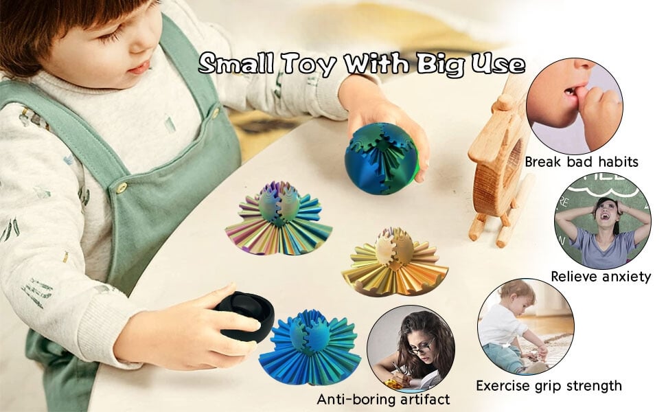 fidget gear balls 3d printed action figure toys