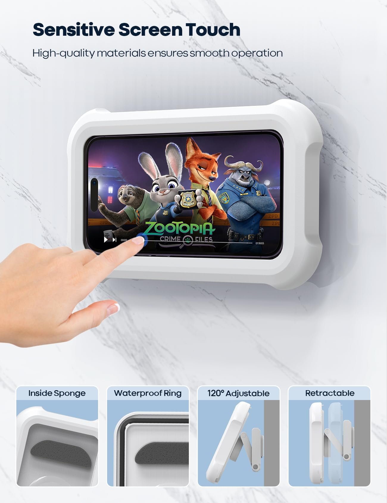 Waterproof Shower Phone Holder 4