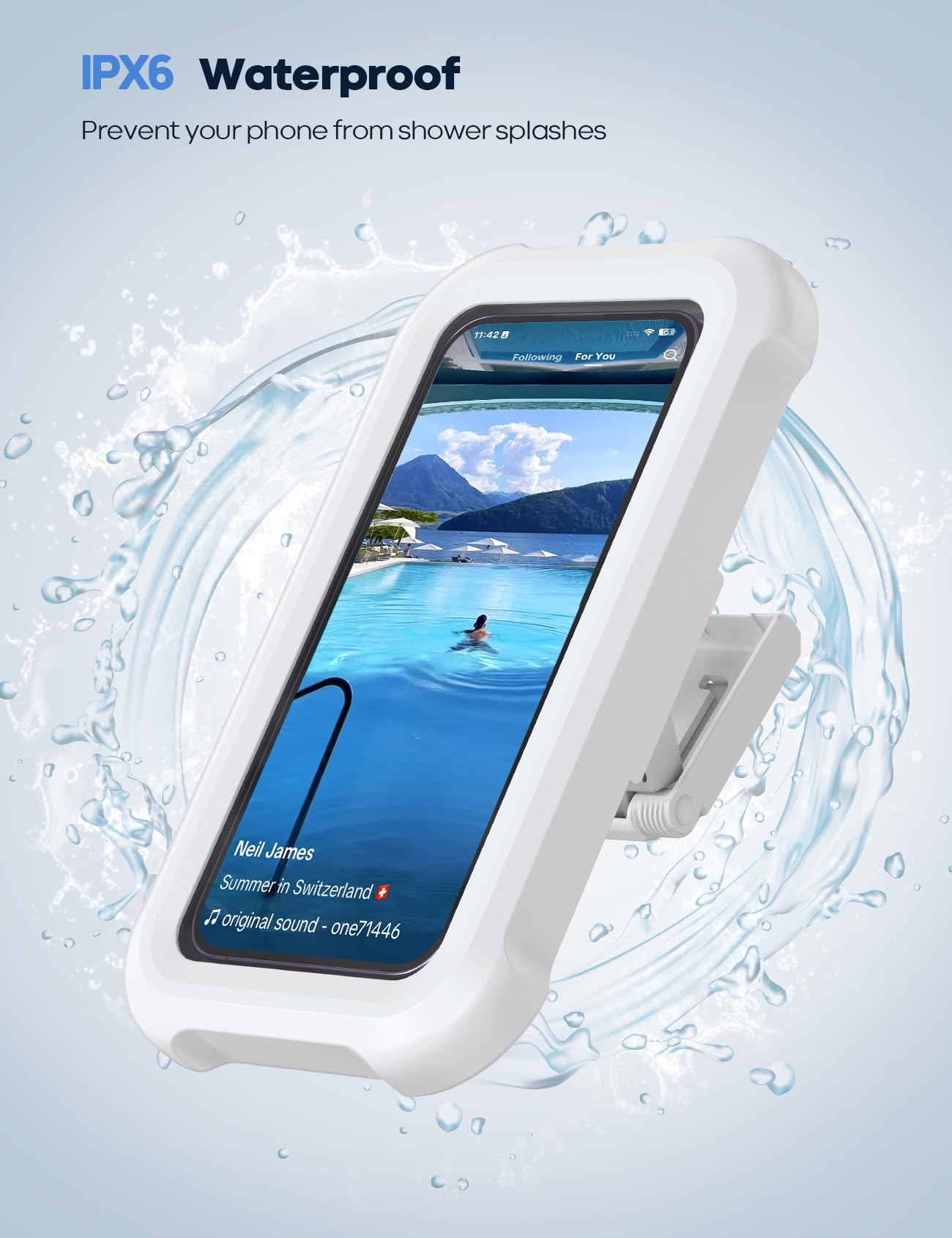 Waterproof Shower Phone Holder 3